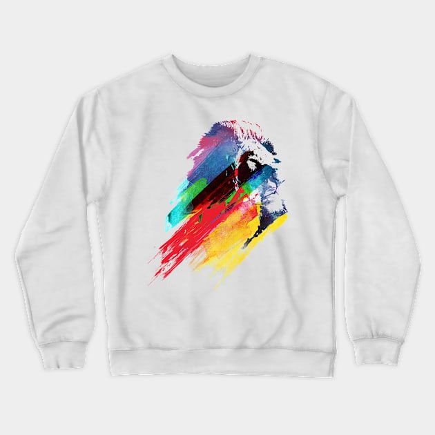 Our Hero Lion Crewneck Sweatshirt by astronaut